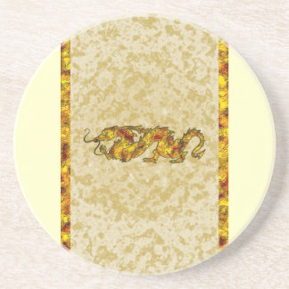 Dragon Dragon Cutout of Crystal Coaster