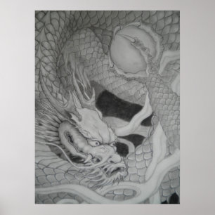 Dragon dragon Suiboku Ga Furyu Poster