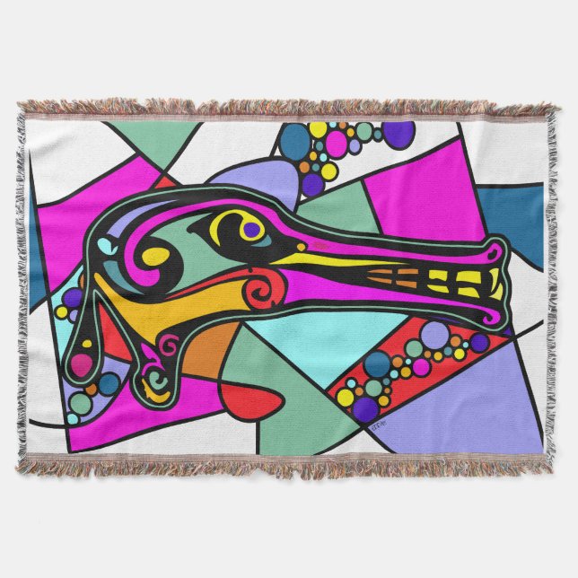 Dragon Duck Head + your idea Throw Blanket (Front)