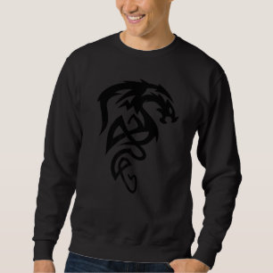 Dragon Emblem Tattoo Style Nordic Celtic Viking Sweatshirt