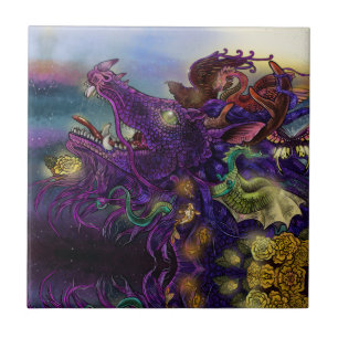 Dragon Enchantment  Ceramic Tile