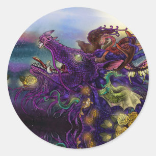 Dragon Enchantment Classic Round Sticker