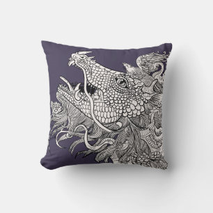 Dragon Enchantment Detailed Dragon Art Cushion