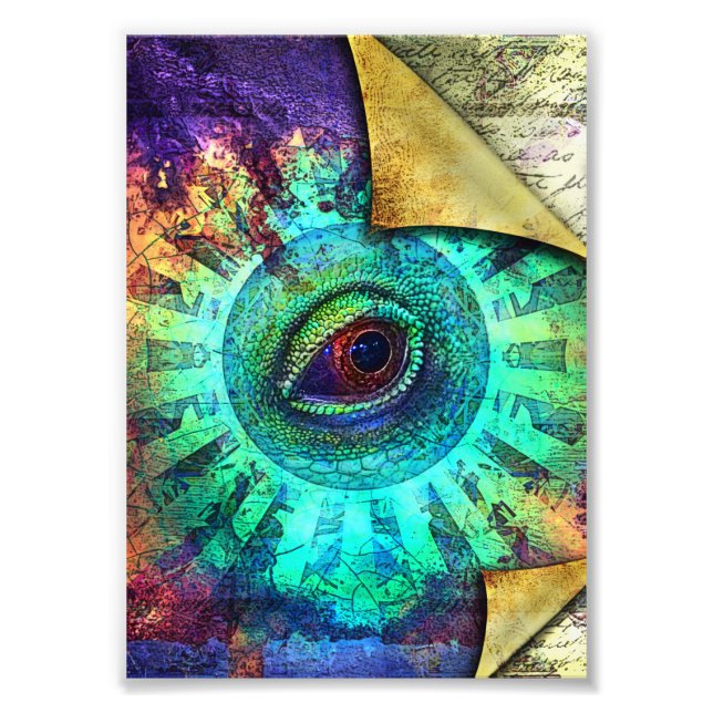 Dragon Eye Ancient Relic Art Print (Front)