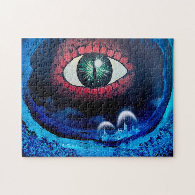 Dragon Eye Jigsaw Puzzle (Horizontal)
