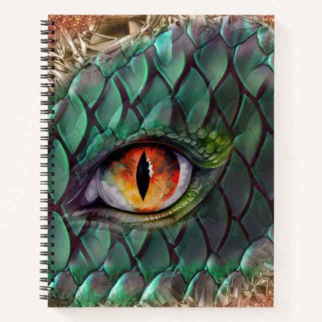 Dragon Eye Mythical Fantasy Notebook (Front)