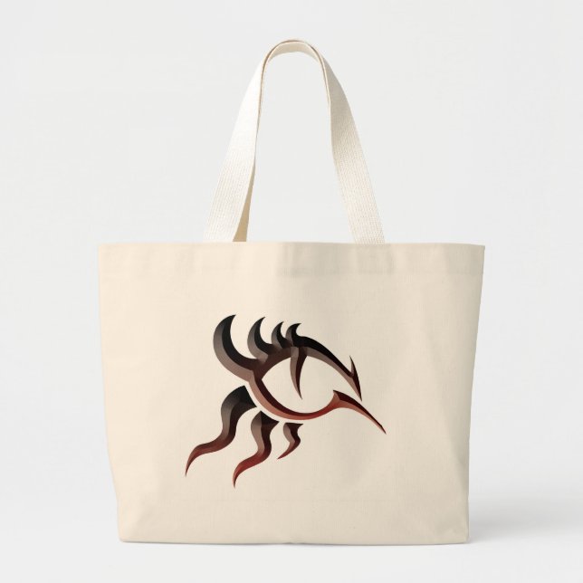 Dragon Eye Tat Large Tote Bag (Front)