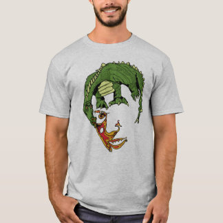 dragon face Optical Illusion Tee SHirt