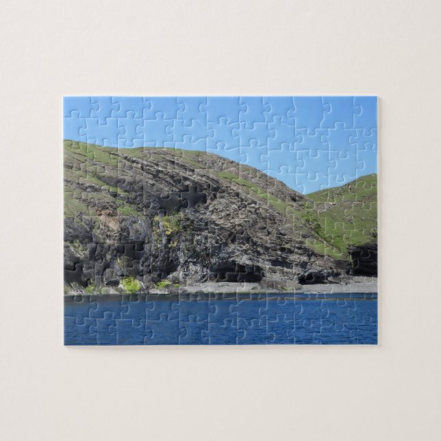 Dragon Face Rock Cliffs Skye Jigsaw Puzzle (Horizontal)