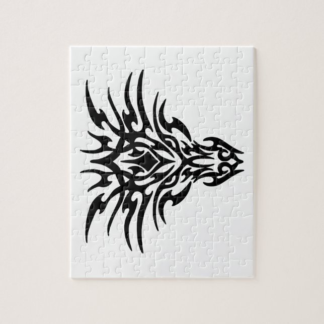 Dragon Face Tattoo Jigsaw Puzzle (Vertical)