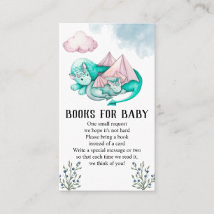 Dragon Family Baby Shower Books For Baby   Enclosure Card