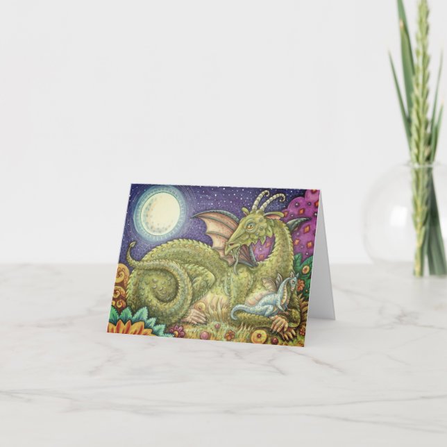 DRAGON FAMILY NEXT GENERATION WHIMSY FANTASY Blank Card (Front)