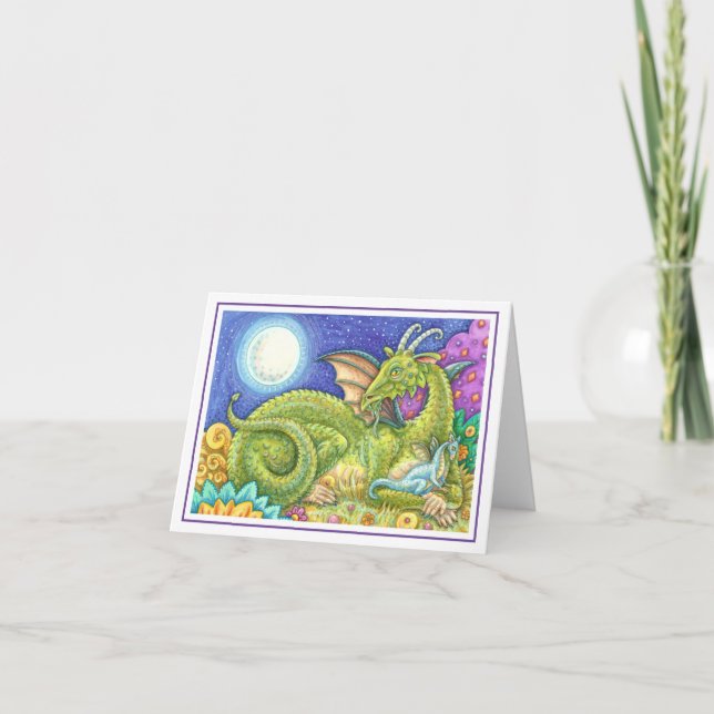 DRAGON FAMILY NEXT GENERATION WHIMSY FANTASY Blank Card (Front)