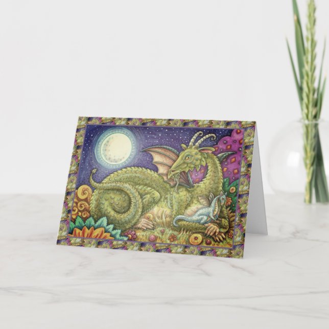 DRAGON FAMILY NEXT GENERATION WHIMSY FANTASY Blank Card (Front)