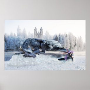 Dragon fantasy art  Poster