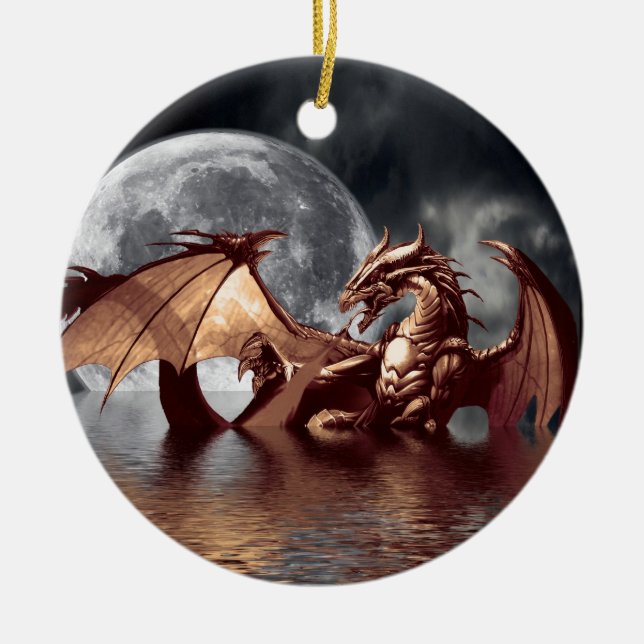 Dragon Fantasy Tree Ornament (Front)
