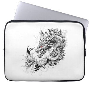 Dragon Fantasy Wild Animal Illustration Art Tattoo Laptop Sleeve