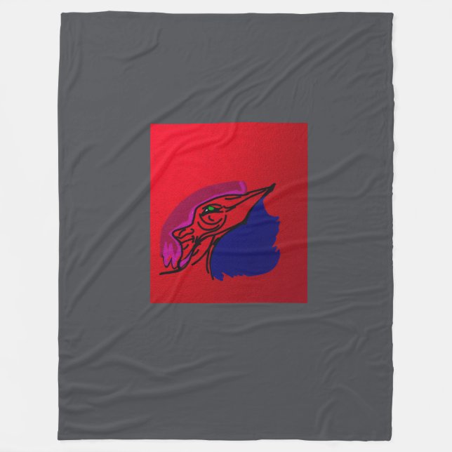 Dragon Fashionista Fleece Blanket (Front)