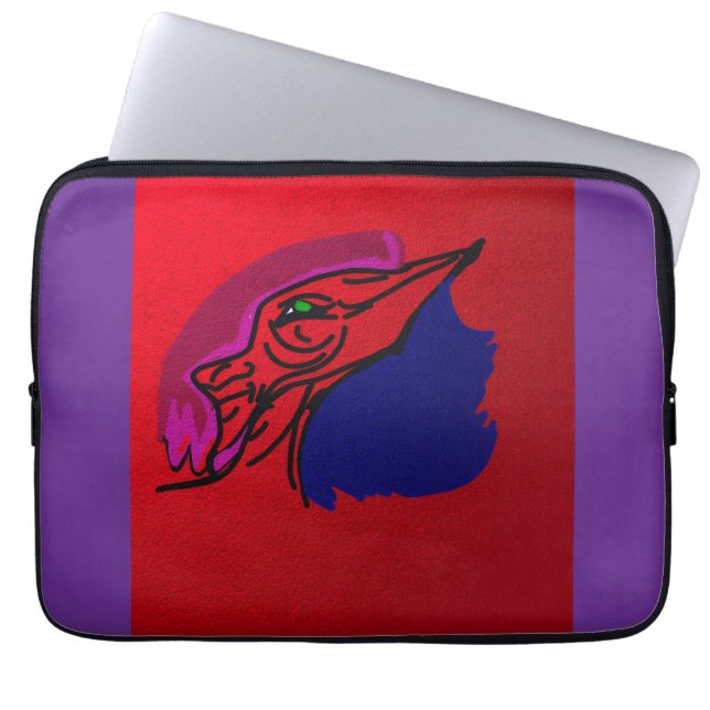 Dragon Fashionista Laptop Sleeve (Front)