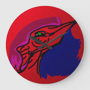 Dragon Fashionista Large Clock