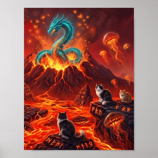 dragon fiery poster (Front)