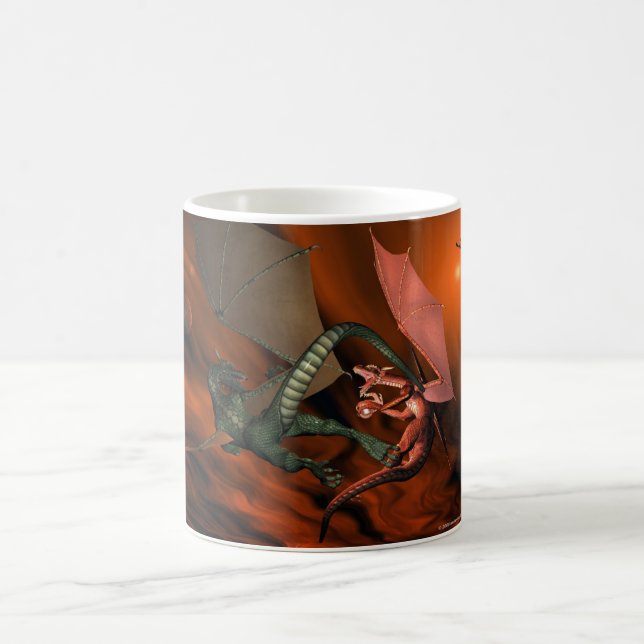 Dragon Fight Customisable Mug (Center)