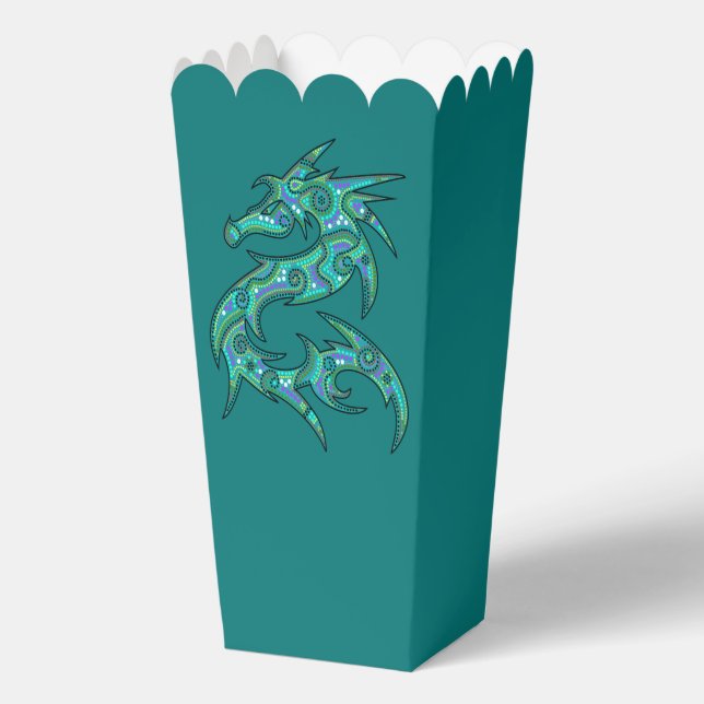 Dragon filled with Dots Pattern 1 Favour Box (Back)