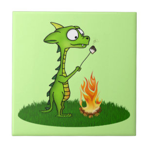 Dragon Fire Ceramic Tile