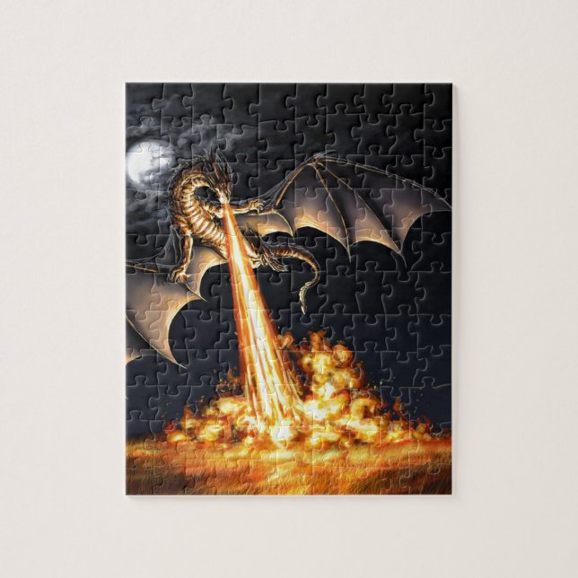 Dragon fire jigsaw puzzle (Vertical)