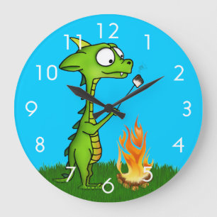 Dragon Fire Large Clock