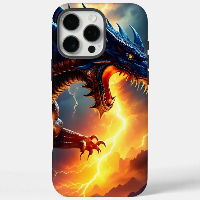 Dragon Fire Lightning Fight Two Case-Mate iPhone Case (Back)