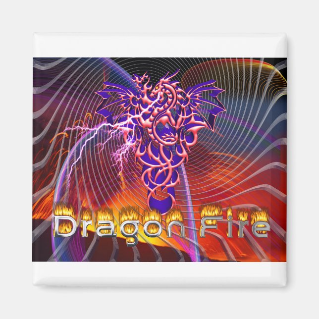 Dragon Fire  Magnet (Front)