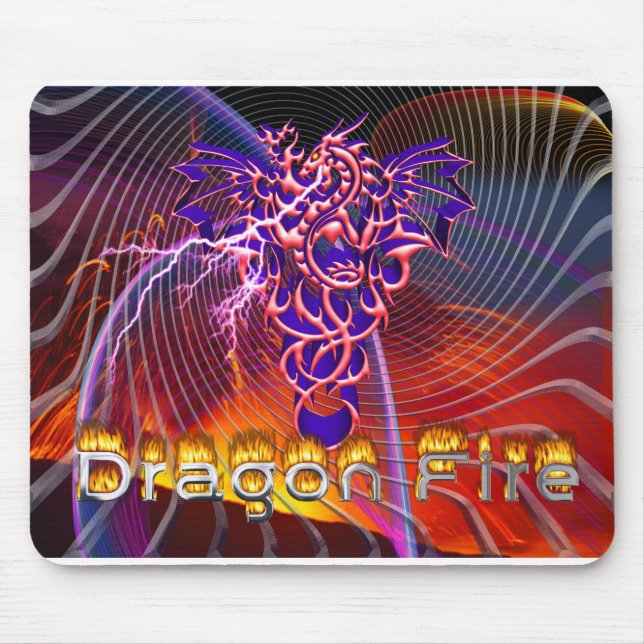 Dragon Fire  Mouse Pad (Front)