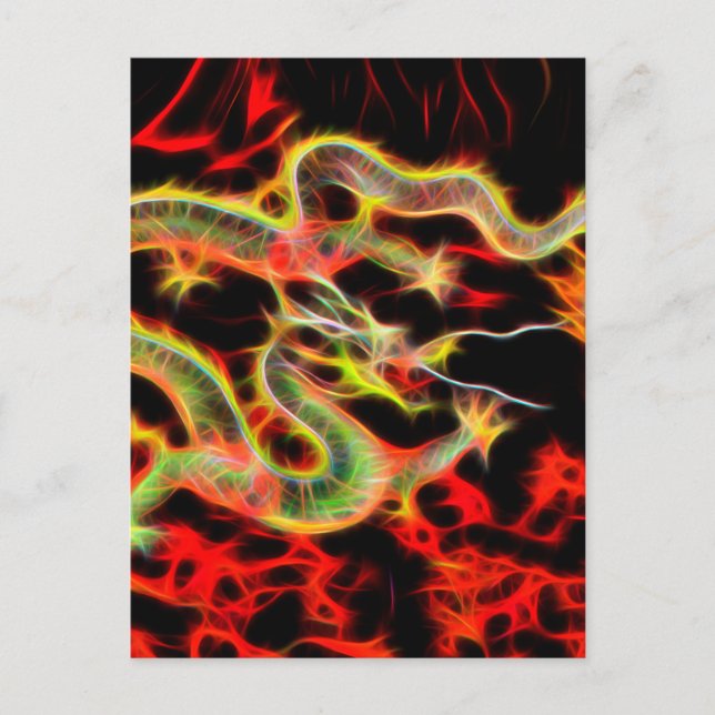 Dragon Fire on Lucky Energy Postcard (Front)
