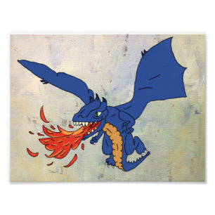 dragon fire photo print