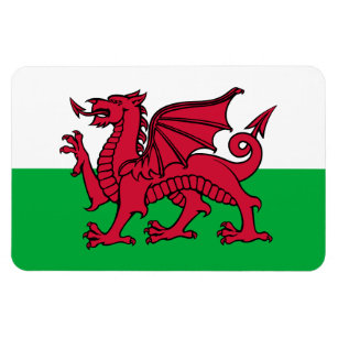 Dragon Flag of Wales, Celtic Welsh National Flag Magnet