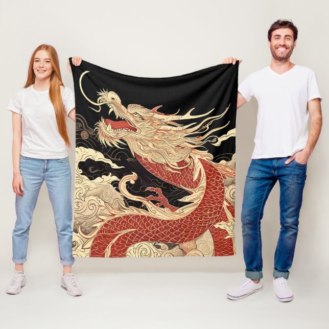 dragon fleece blanket (In Situ)