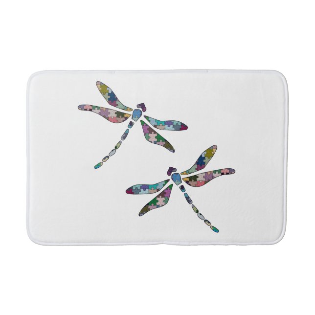 Dragon Flies Bath Mat (Front)