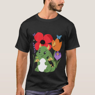 Dragon Flowers Kids Egg T-Shirt