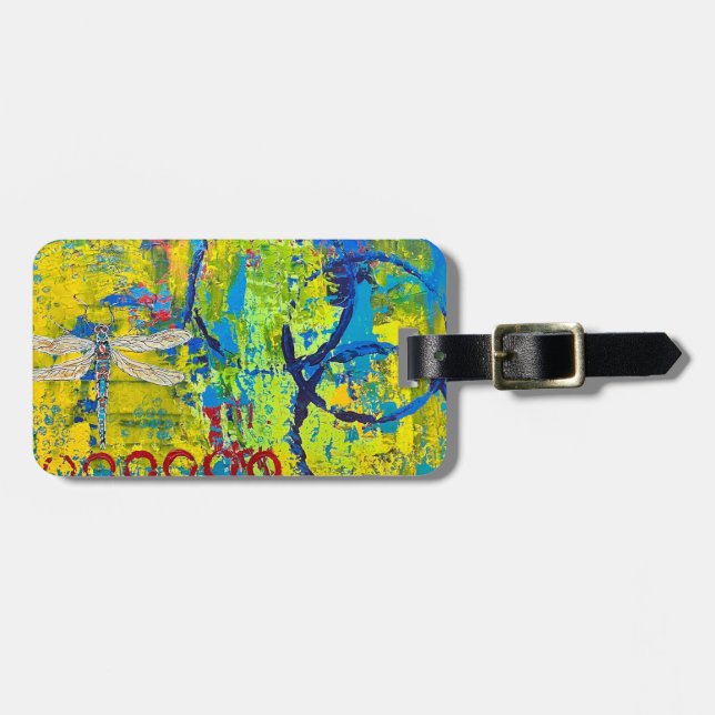 Dragon Fly Luggage Tag (Front Horizontal)