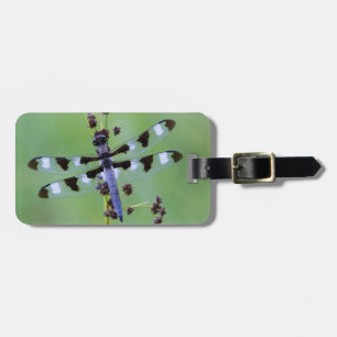 Dragon fly perched on grass, Canada Luggage Tag