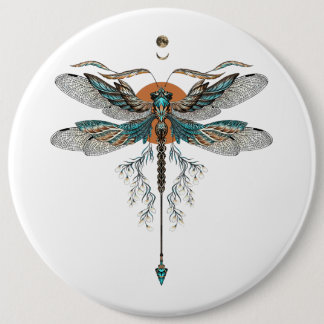 Dragon Fly Tattoo 6 Cm Round Badge