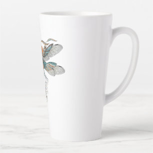Dragon Fly Tattoo Latte Mug