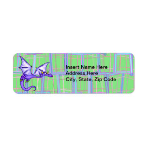 Dragon Flying Return Address Label
