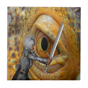 Dragon Folk tale Ceramic Tile