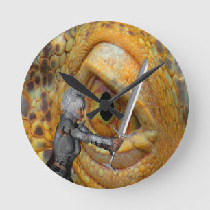 Dragon Folk tale Round Clock