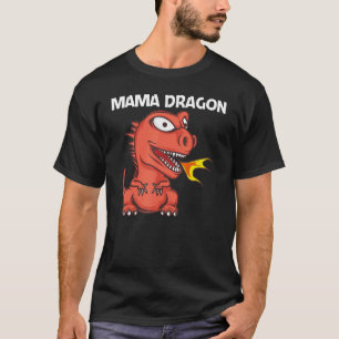 Dragon For Women Mum Fire Breathing Creature T-Shirt