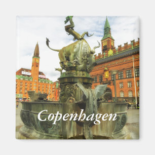 Dragon Fountain in Copenhagen Magnet