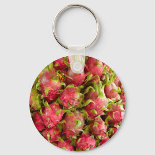 Dragon Fruit Can Duoc Market Key Ring