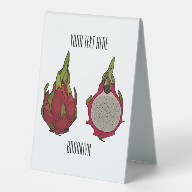 Dragon fruit cartoon illustration (Front)
